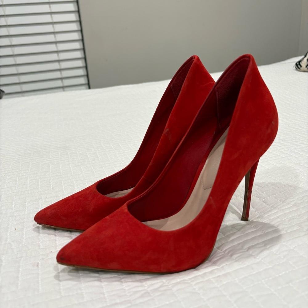 ALDO Red Suede Stiletto Heels – Bold and Classy